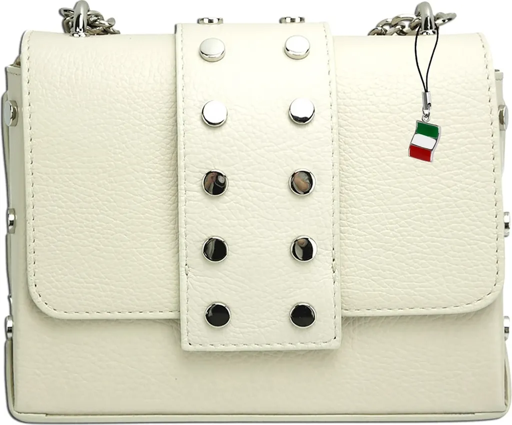 Un Sogno in Pelle: Borsa Florence Beige Bianco OTF143C da Sera