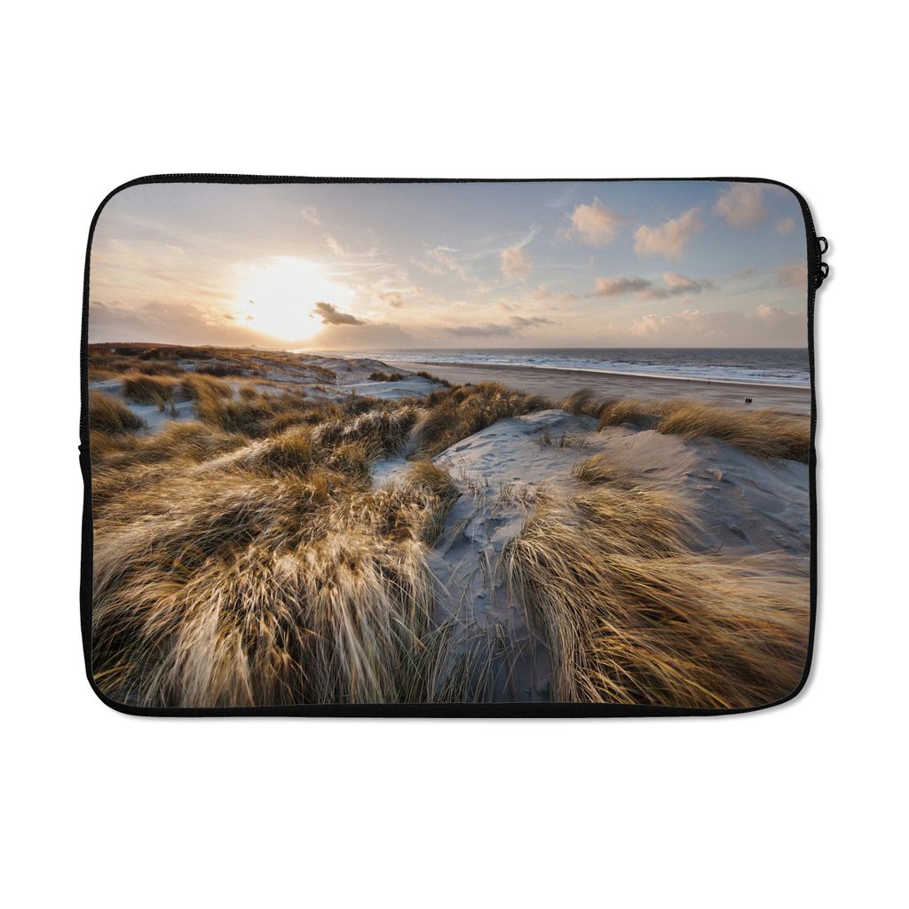 MuchoWow Laptop Hülle 13 Zoll Strand - Meer - Scheveningen - Niederlande Laptoptasche - Laptophülle - Sleeve - Rundumschutz