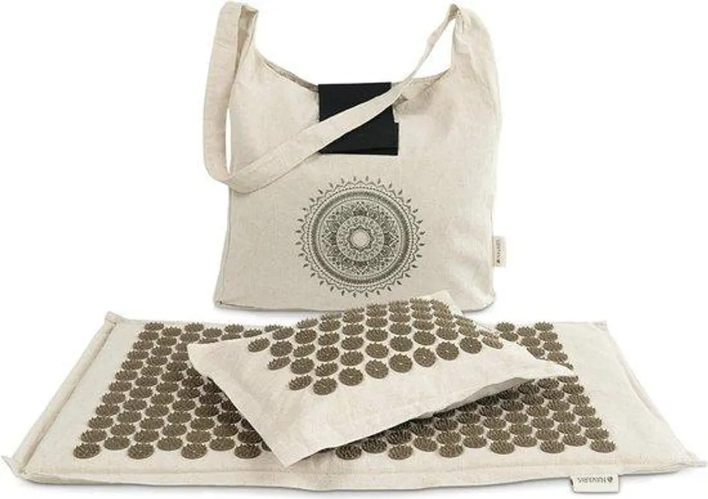 Tapis de massage à ressorts avec coussin pour soulager le dos et la nuque