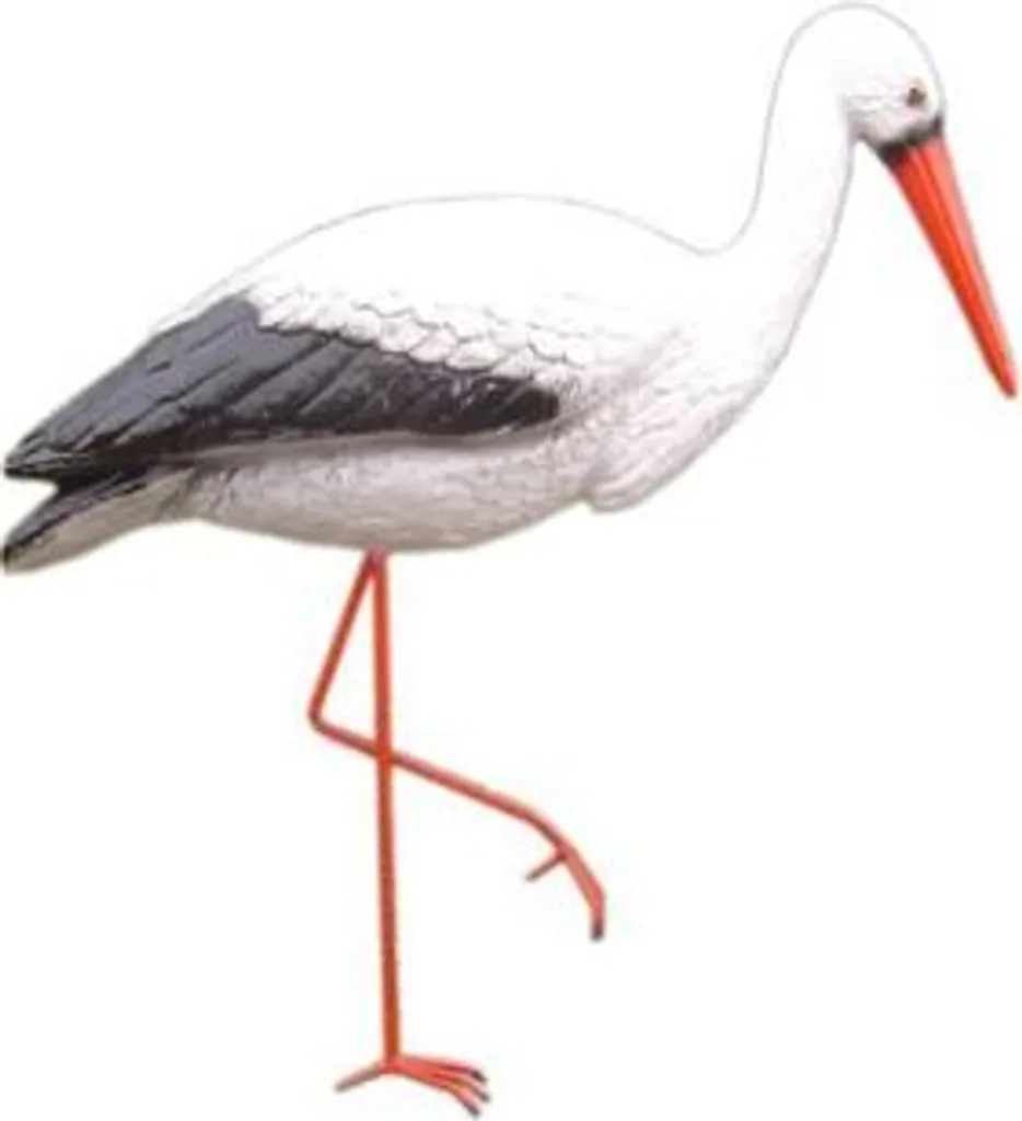 Décoration Jardin Cigogne 150cm - Figure Réaliste pour Bassin et Parc