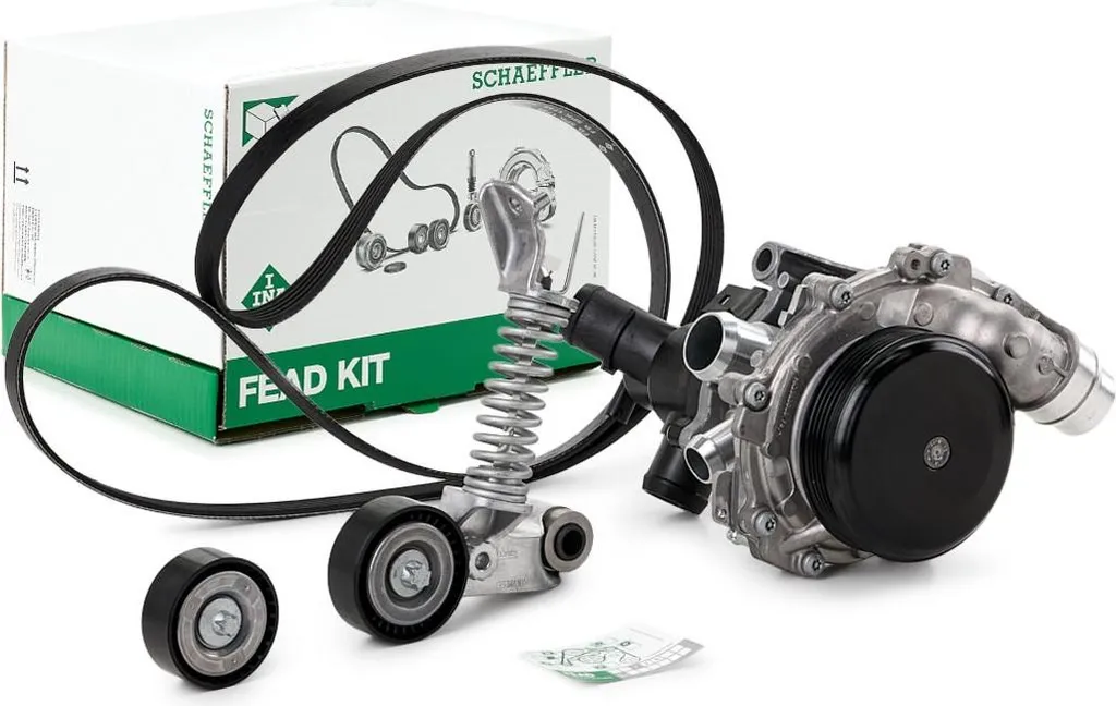 Pompe à eau avec kit courroie crantée INA pour Mercedes W176 W246