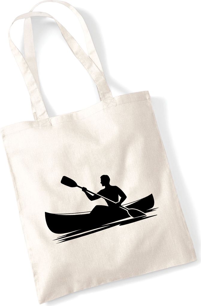 Huuraa Jutebeutel Canoeing Kajakfahren 10 Liter Natural Baumwolle Tasche Geschenkidee