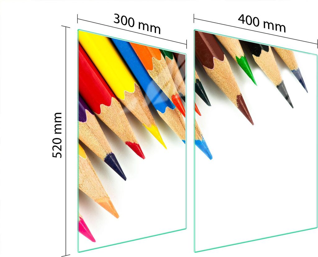 Glasschutzplatte Für Herd 70X52 Farbig