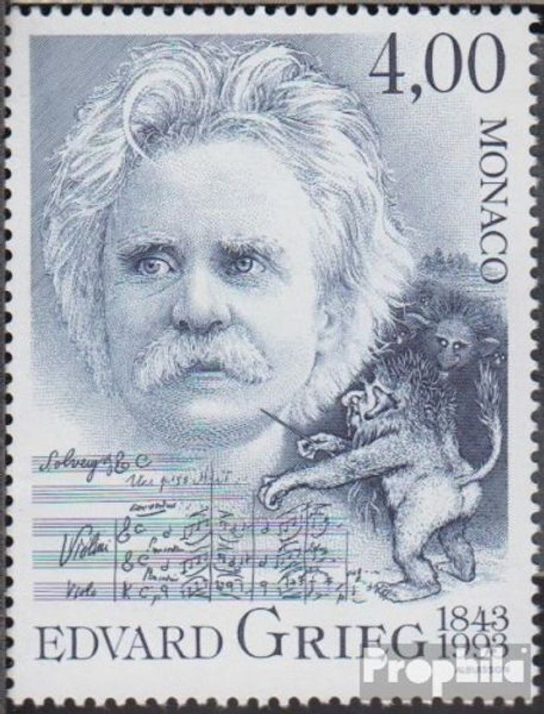 Briefmarken Monaco 1993 Mi 2151 (kompl.Ausg.) postfrisch Edvard Grieg