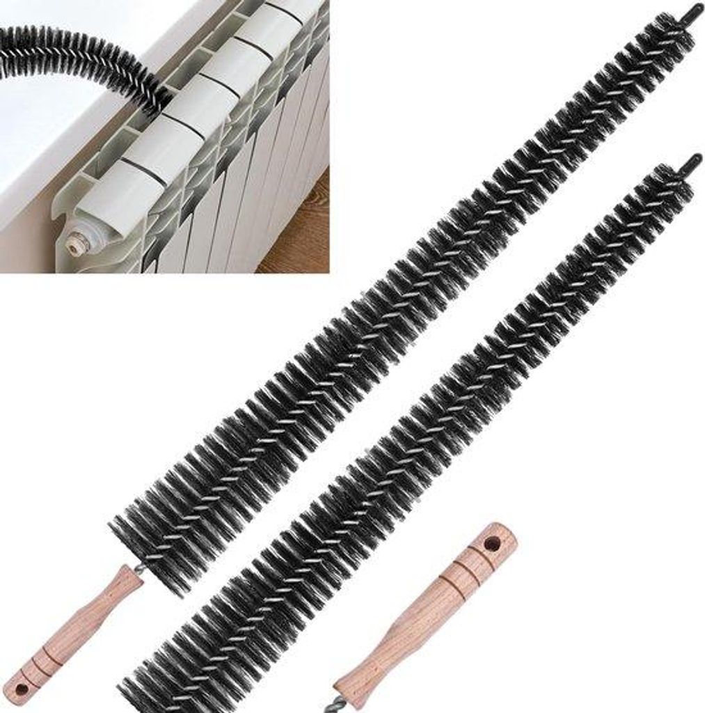 Pack mit 2 Heizkörperbürsten, 75 cm, Heizkörperreinigungsbürste, flexible Heizbürste zum mühelosen Reinigen verschiedener Heizkörper