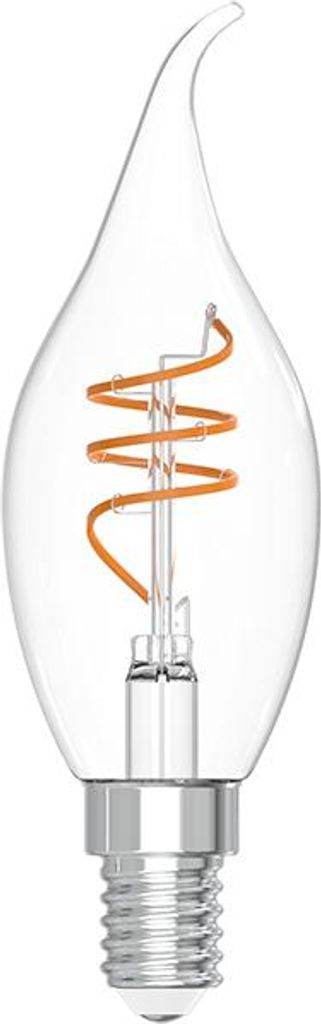 A clear product shot of an LED light bulb.