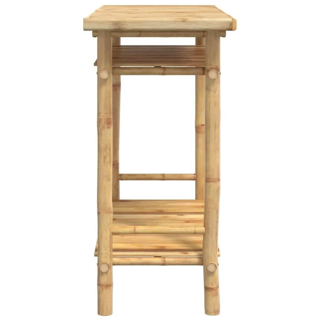 Console en bambou robuste 90x37x75 cm - Finition naturelle et design