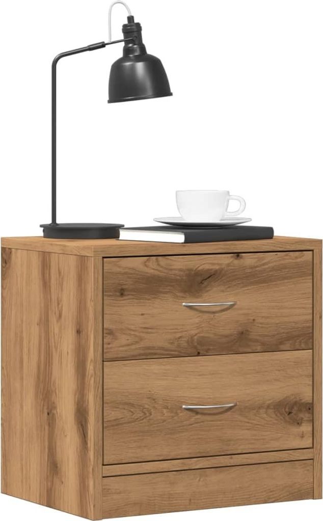 Maison Exclusive - Nachttische 2 Stk. Artisan-Eiche 40x30x40 cm Holzwerkstoff