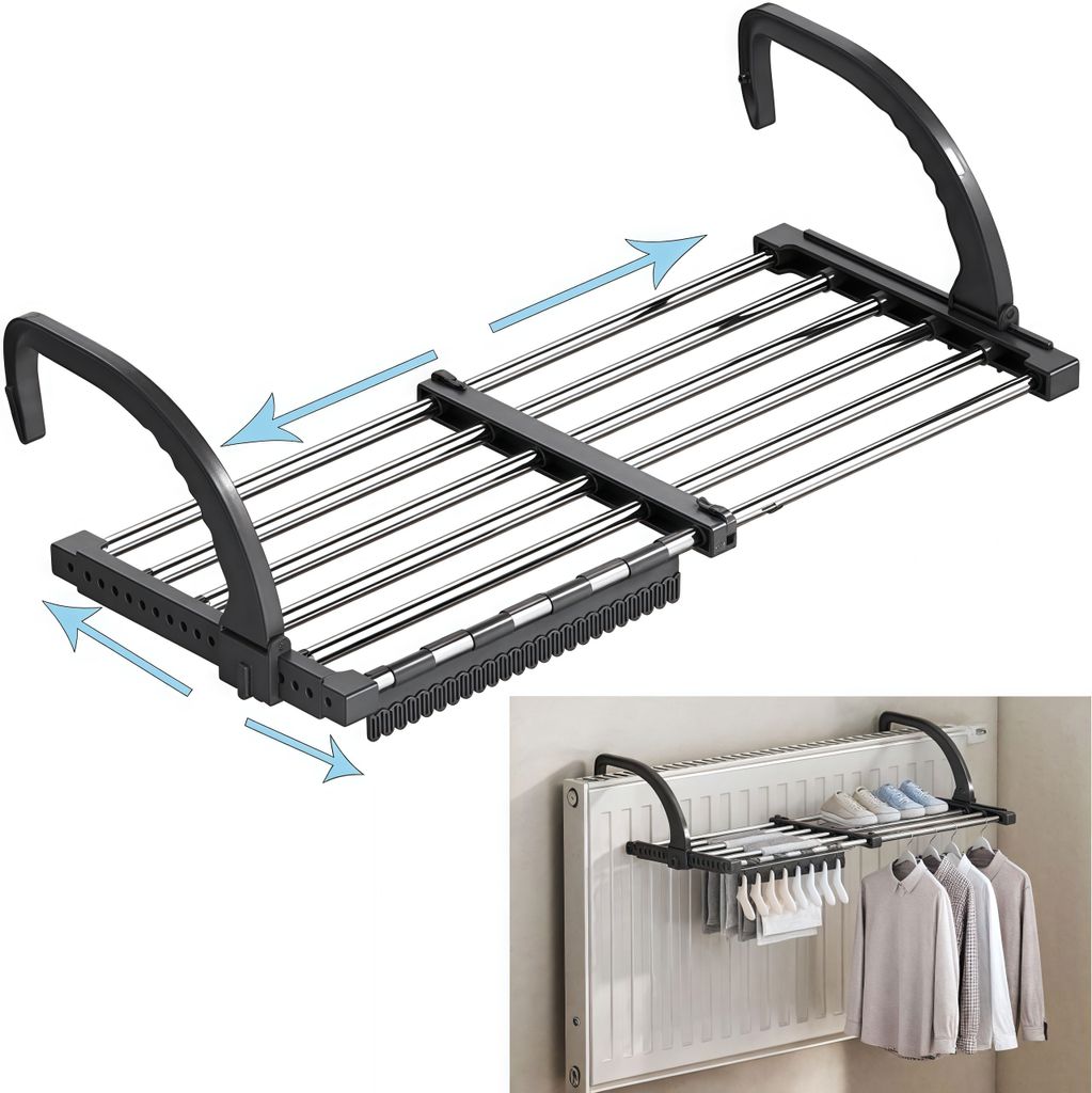 Wäscheständer, Balkon Wäschetrockner, Heizkörper Produktbild 