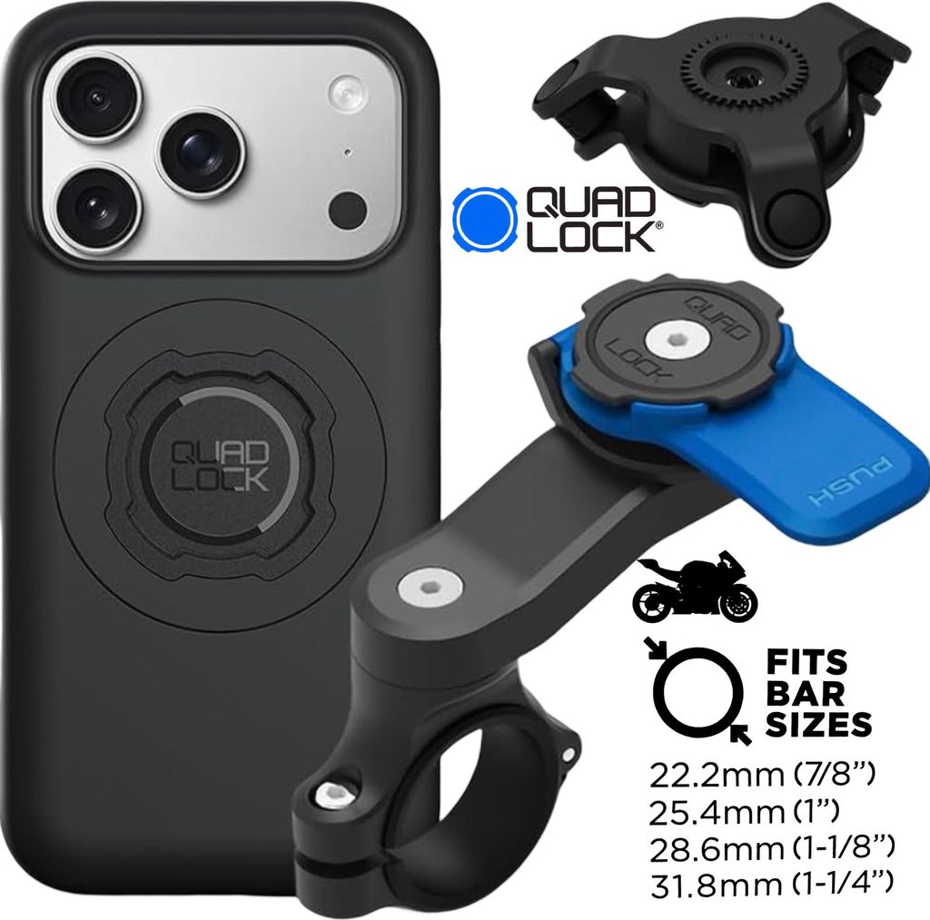 QUAD LOCK Motorrad Lenker Handyhalterung + Produktbild 