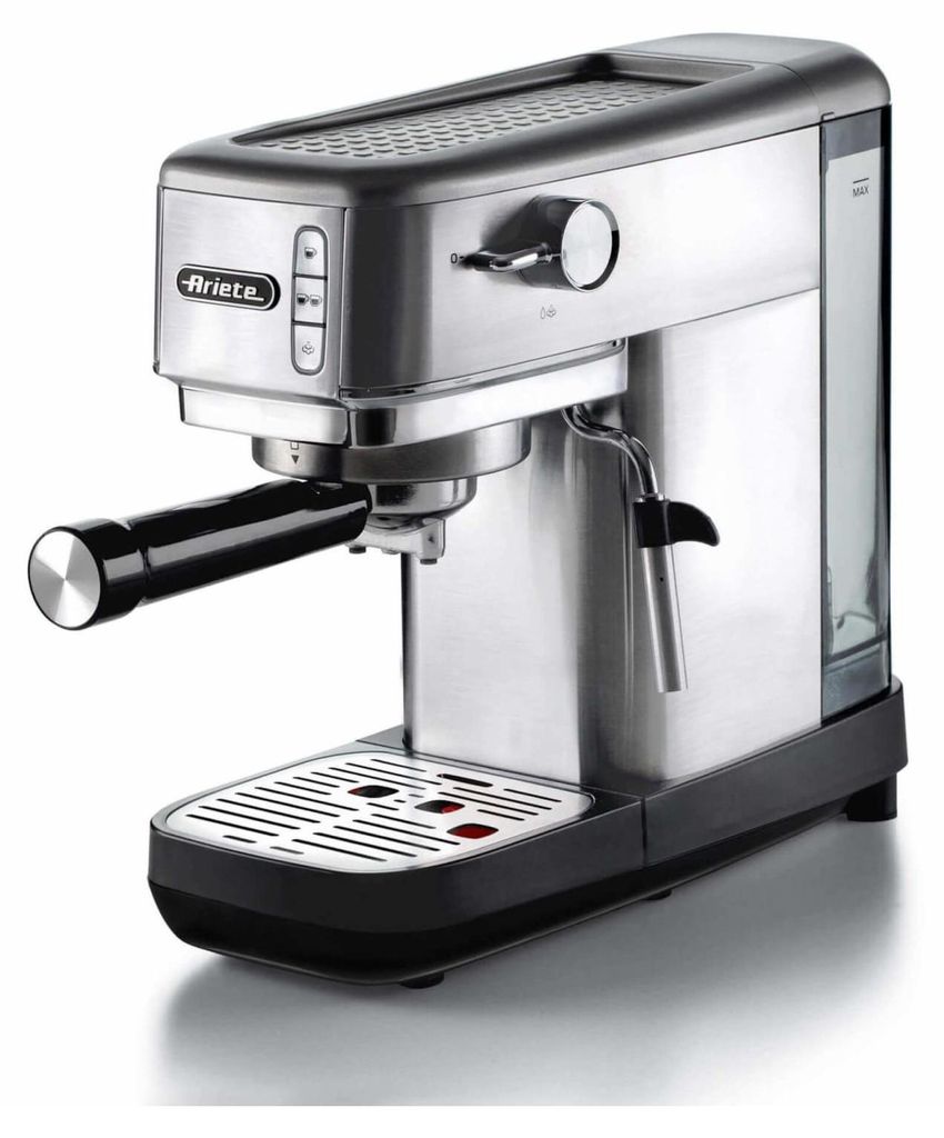 Ariete 1380/10, Espressomaschine, 1,1 l, Gemahlener Kaffee, Kaffeepad, 1300 W, Silber