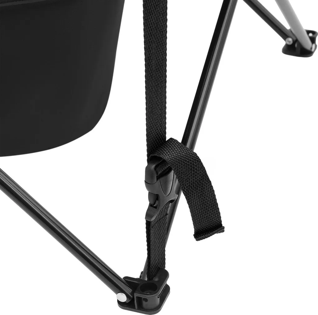 Mobilier de camping complet : table pliante et chaises portables gris - 8