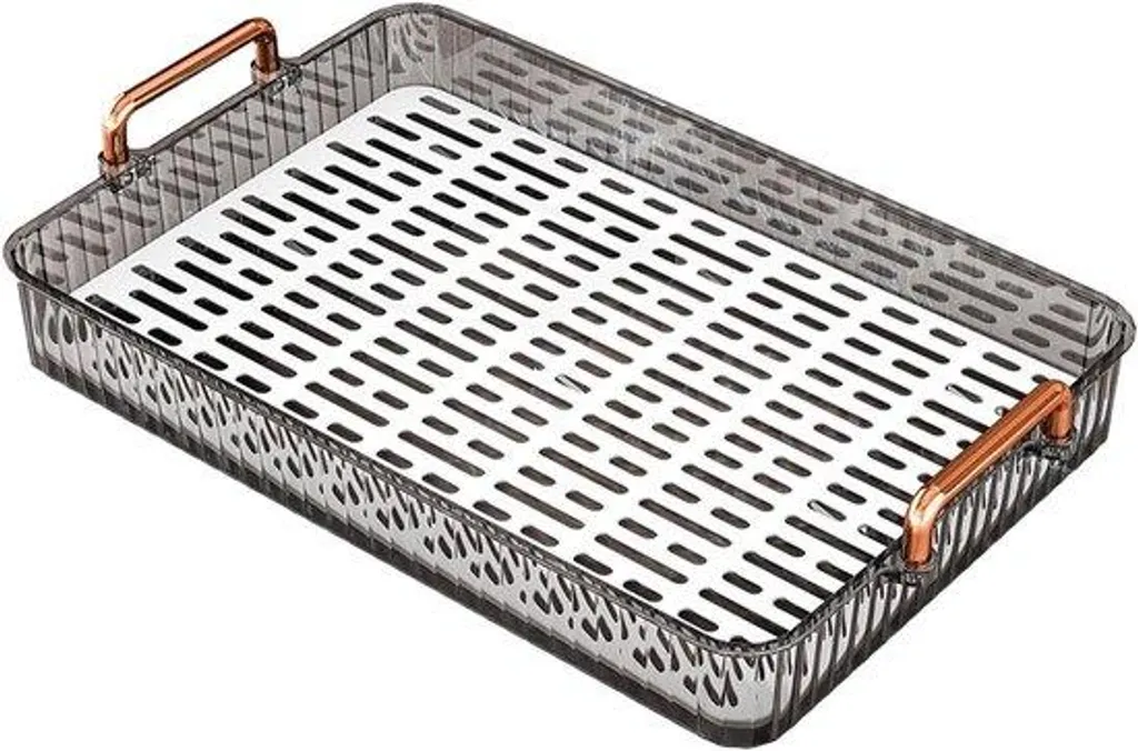 Table d'appoint antidérapante avec poignées en plastique blanc résistant