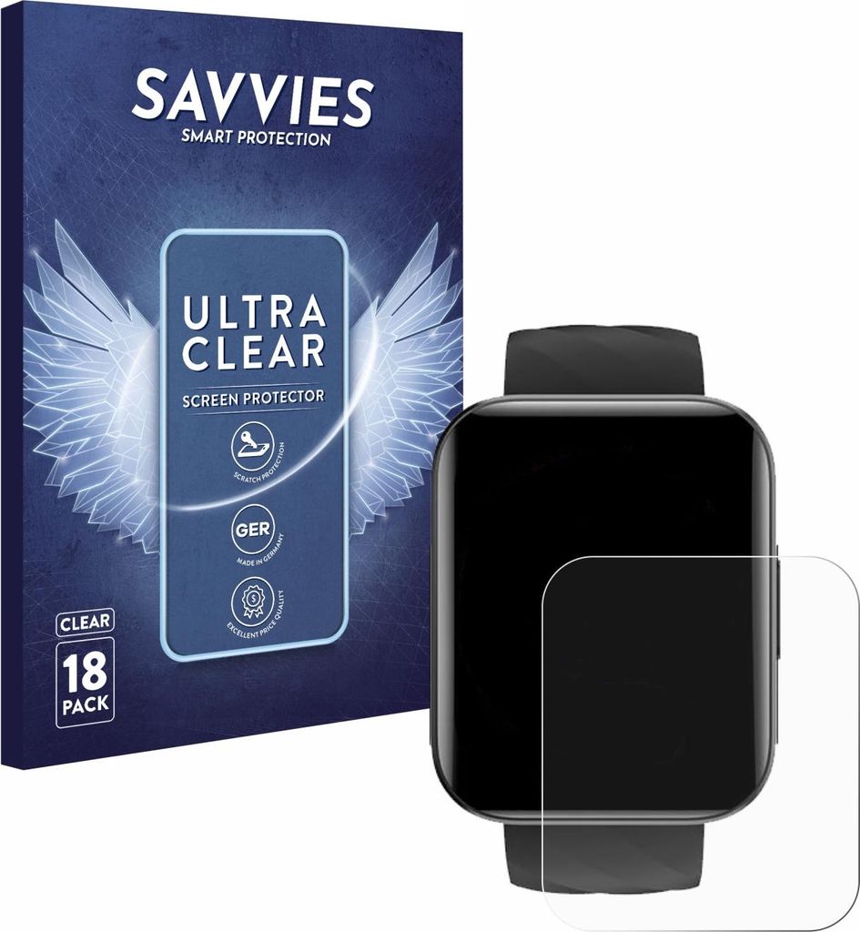 18x Für Dakofied D1 Schutzfolie Savvies Displayschutz Produktbild 