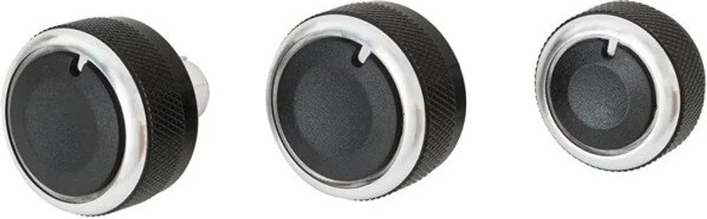 Kit 3 Manopole Climatizzatore Alluminio VW Golf 5 6 Passat 3C Caddy