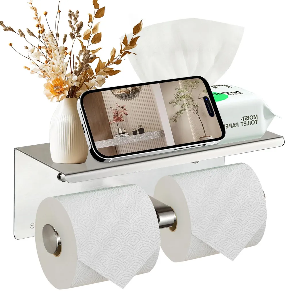 Porte-rouleau papier toilette pour camping-car et petites salles d'eau