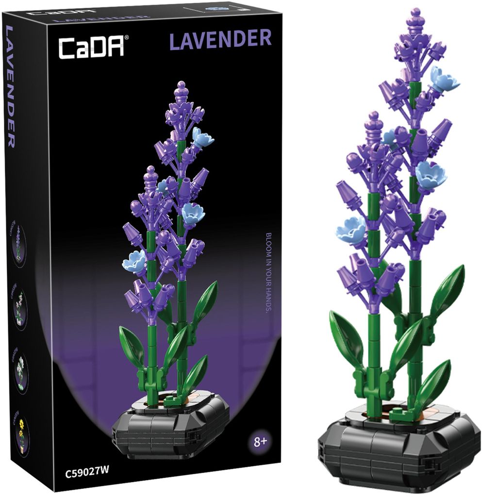 Set de blocs de construction Cada « Lavande en pot » 23 cm Image du produit 