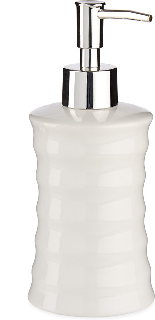 Arte r Seifenpumpe - perlweis - Keramik - 18 cm - nachfullbar