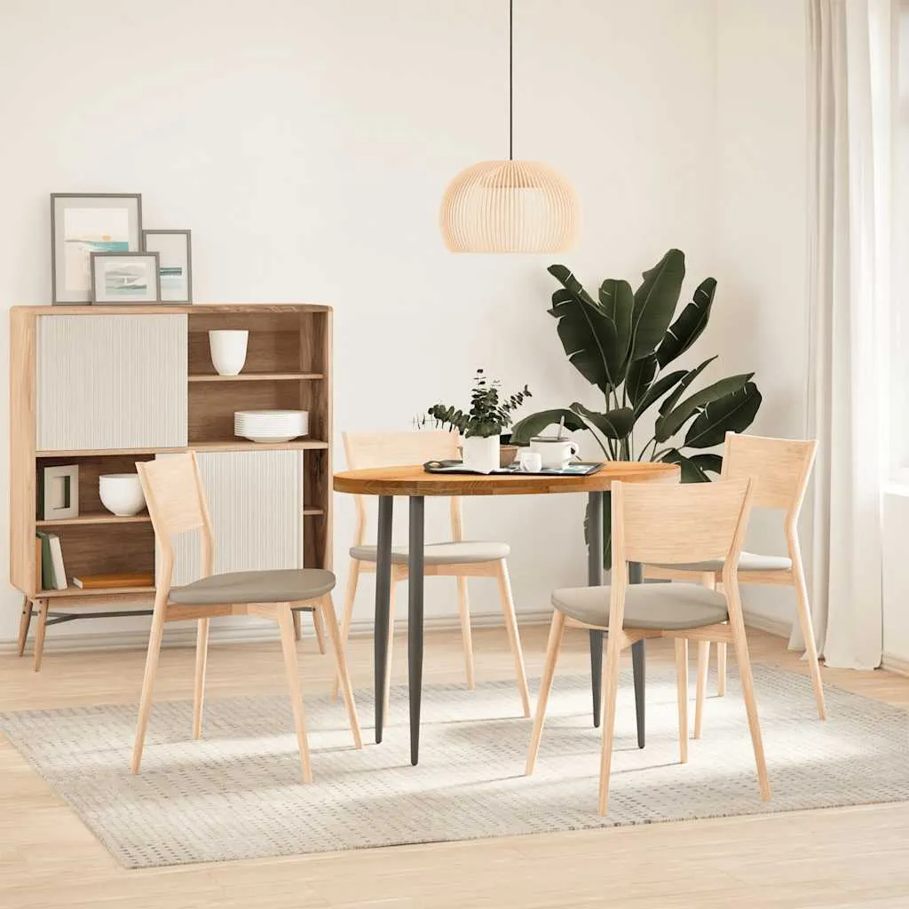 Piano Tavolo 100x50x2,5 cm Ovale in Legno Massello di Mango 370862