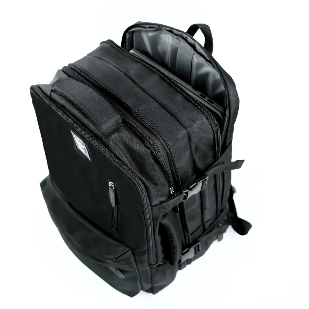 Sac à dos Solier noir imperméable et résistant modèle PLECAKFV06 original - 10