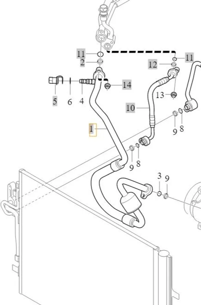 Stop aux Fuites Clim : Conduite Compresseur Volvo V40 OE 31467911