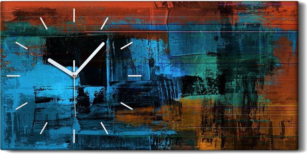 Wanduhr Leinwand Bild Uhr Geräuschlos 60x30 Foto Bild Abstrakte Hintergründe - weiße Hände