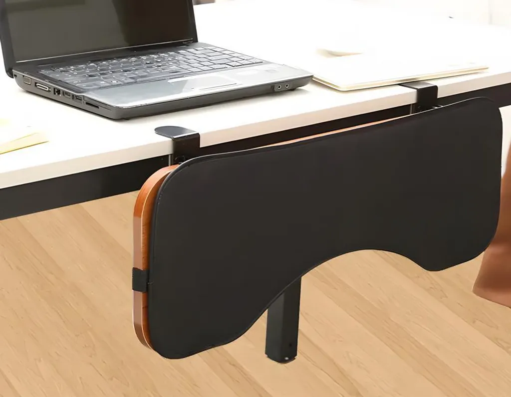 Support clavier coulissant et rabattable pour bureau gain de place - 3