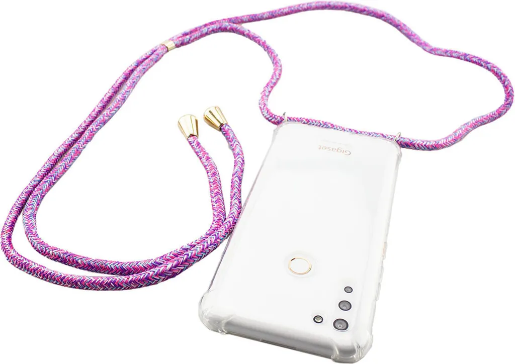 Custodia Viola Gigaset GS5 con Laccetto - Accessorio Fashion in TPU