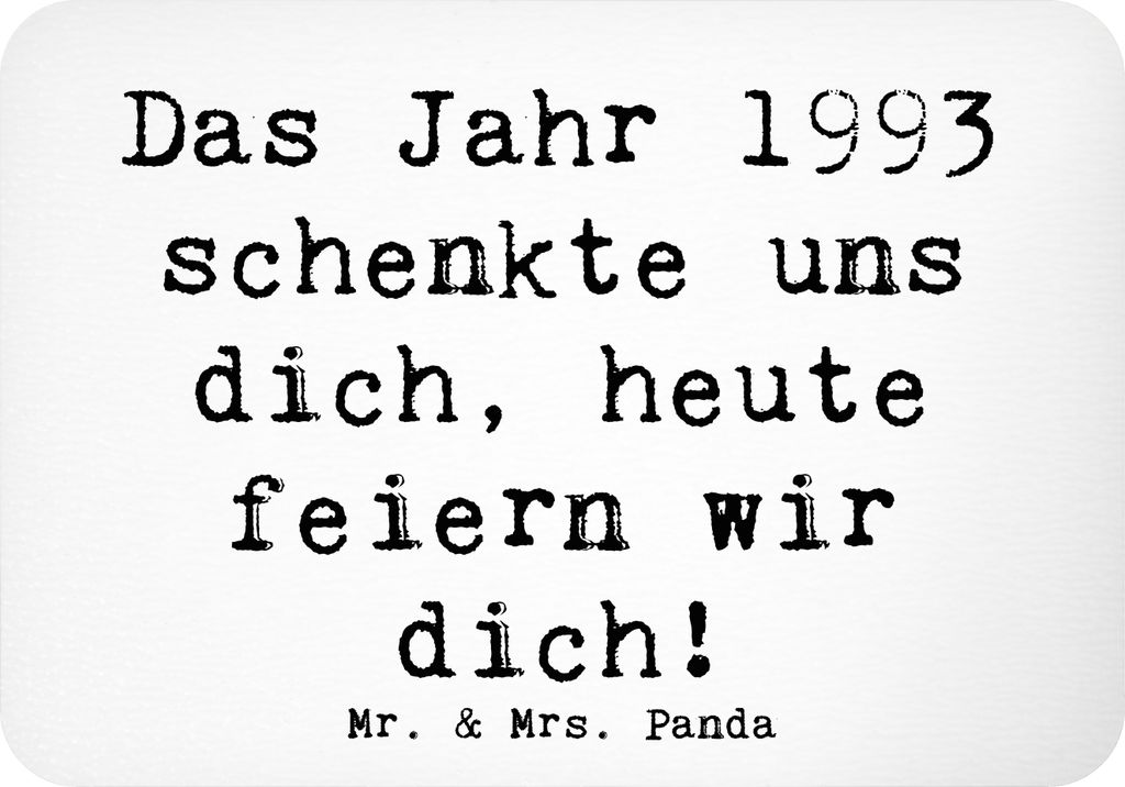 Mr. & Mrs. Panda Kühlschrankmagnet Spruch 1993 Geburtstag - Weiß - Geschenk, bildmagnet, Happy Birthday, whiteboardmagnet, Alter, Geburtsjahr, Ju...