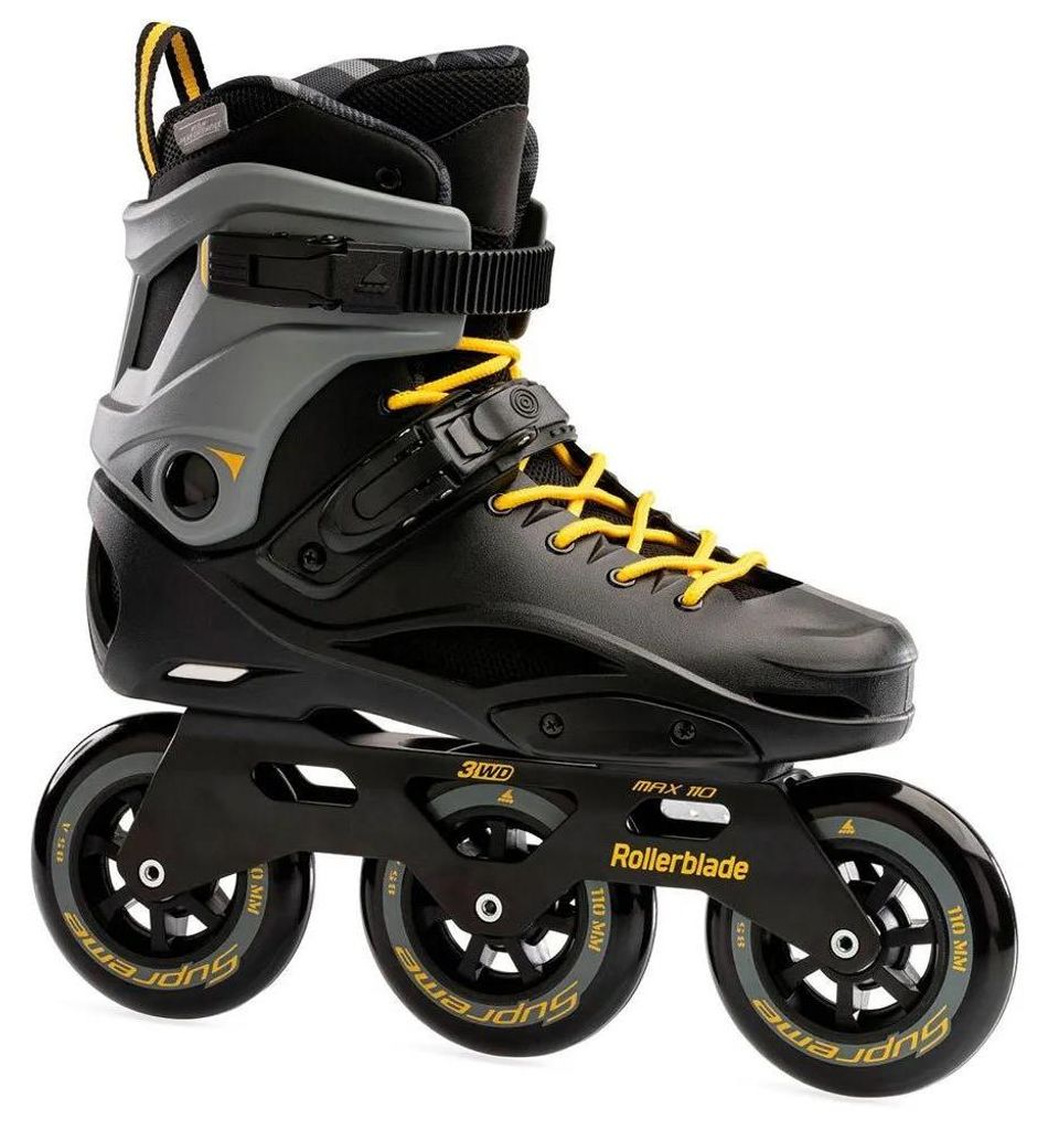 Rollerblade Inlineskates RB 110 3WD (Black/Saffron Yellow) 45,5