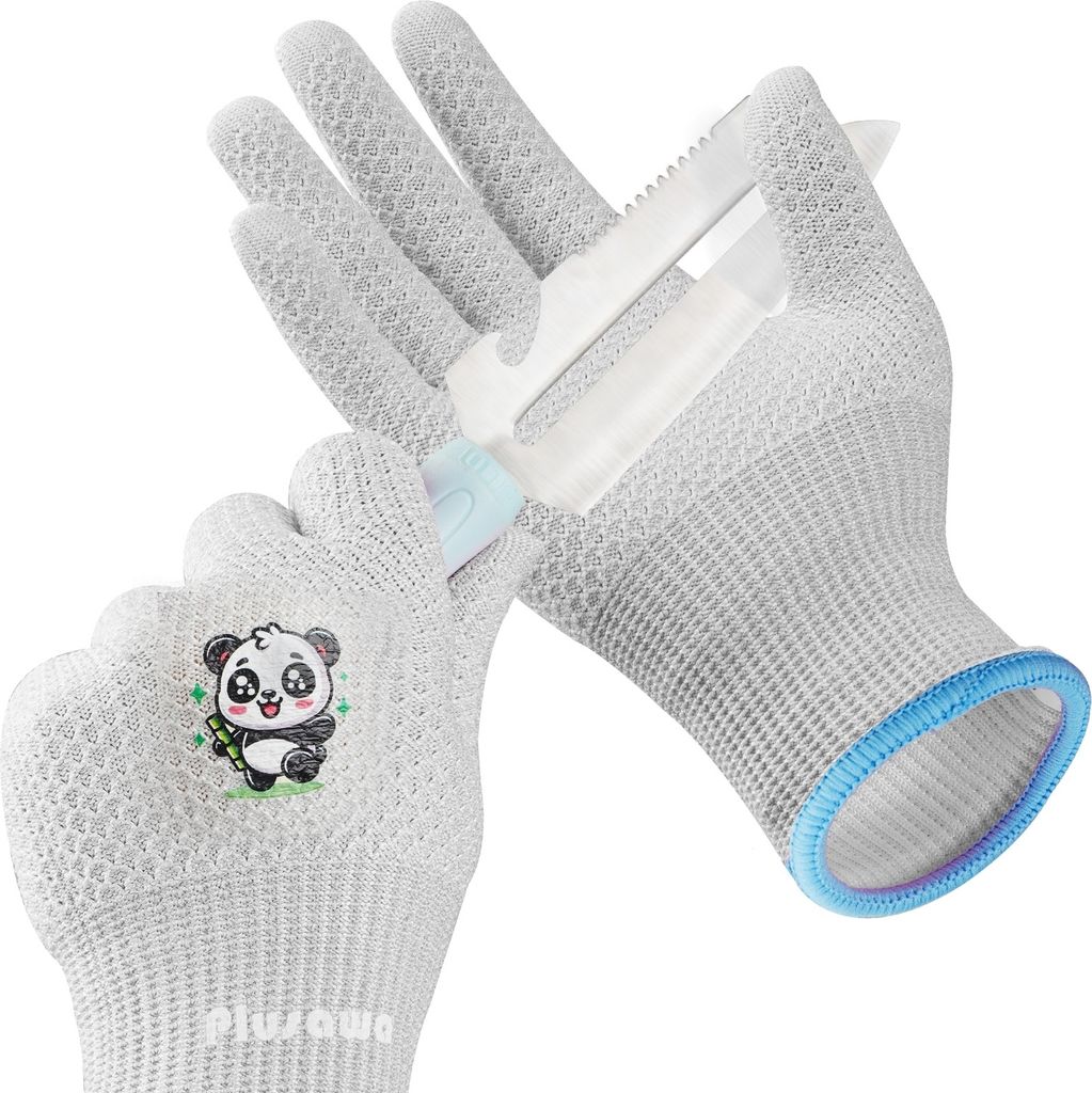 Plusawa 2 Paar Kinder Gartenhandschuhe für 3-12 Jahre, Produktbild 