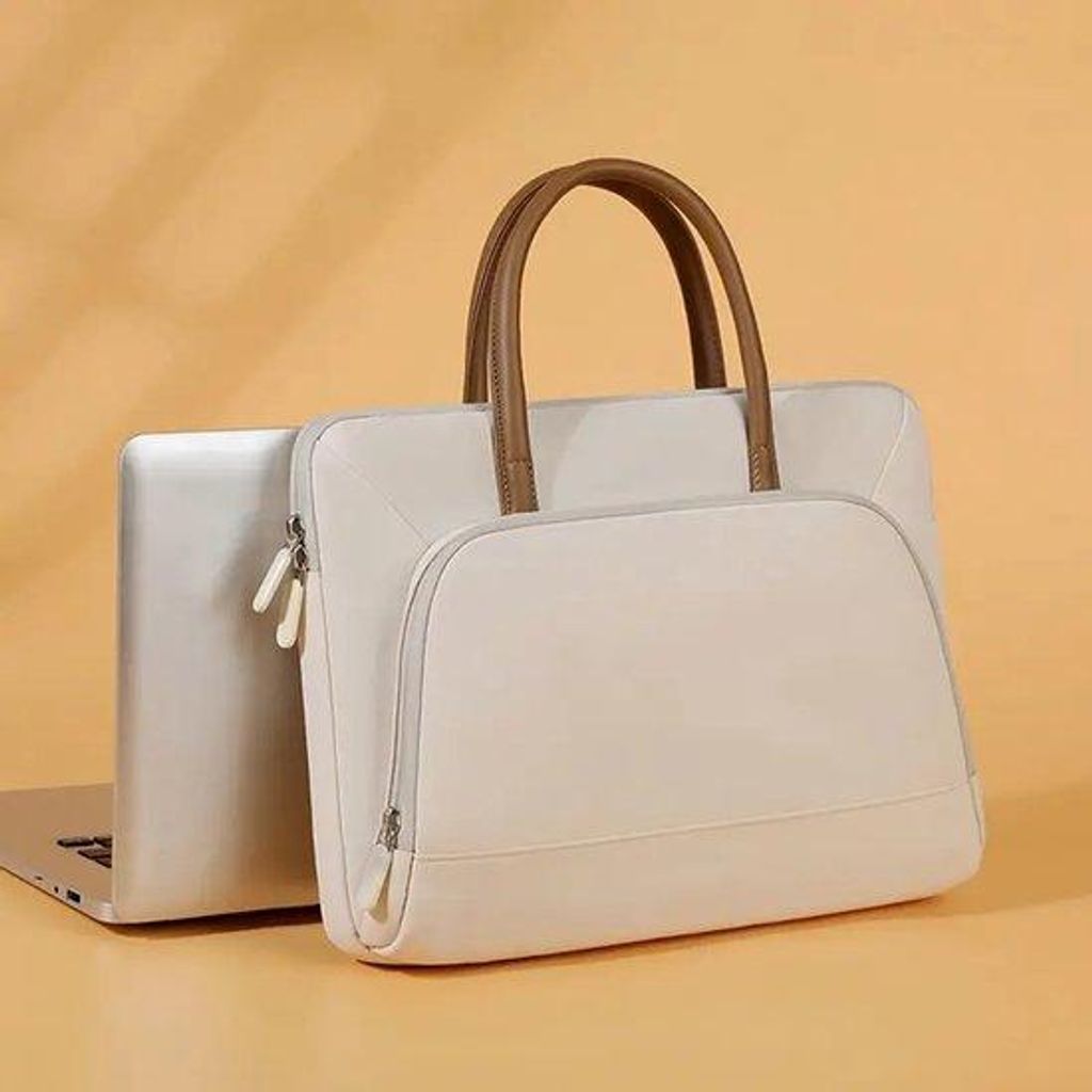 Professionelle Laptop-Tas mit Tablet-Fach, elegantem und einfachem Design, großem Innenraum, Tasche für Männer und Frauen, für Laptops bis 13 Z...