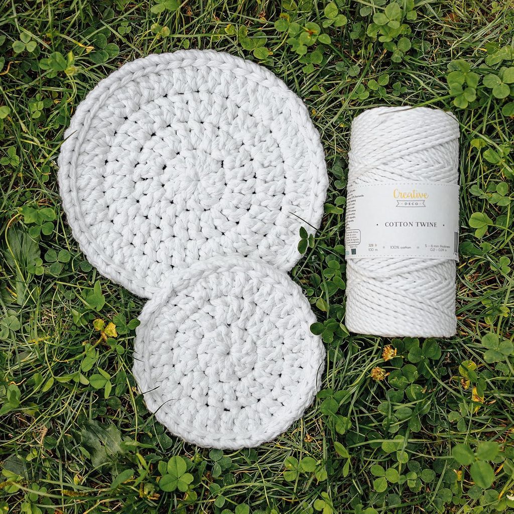 Creative Deco Corda Macrame 6mm x 100m Filo Cotone Bianco | Immagine del prodotto 