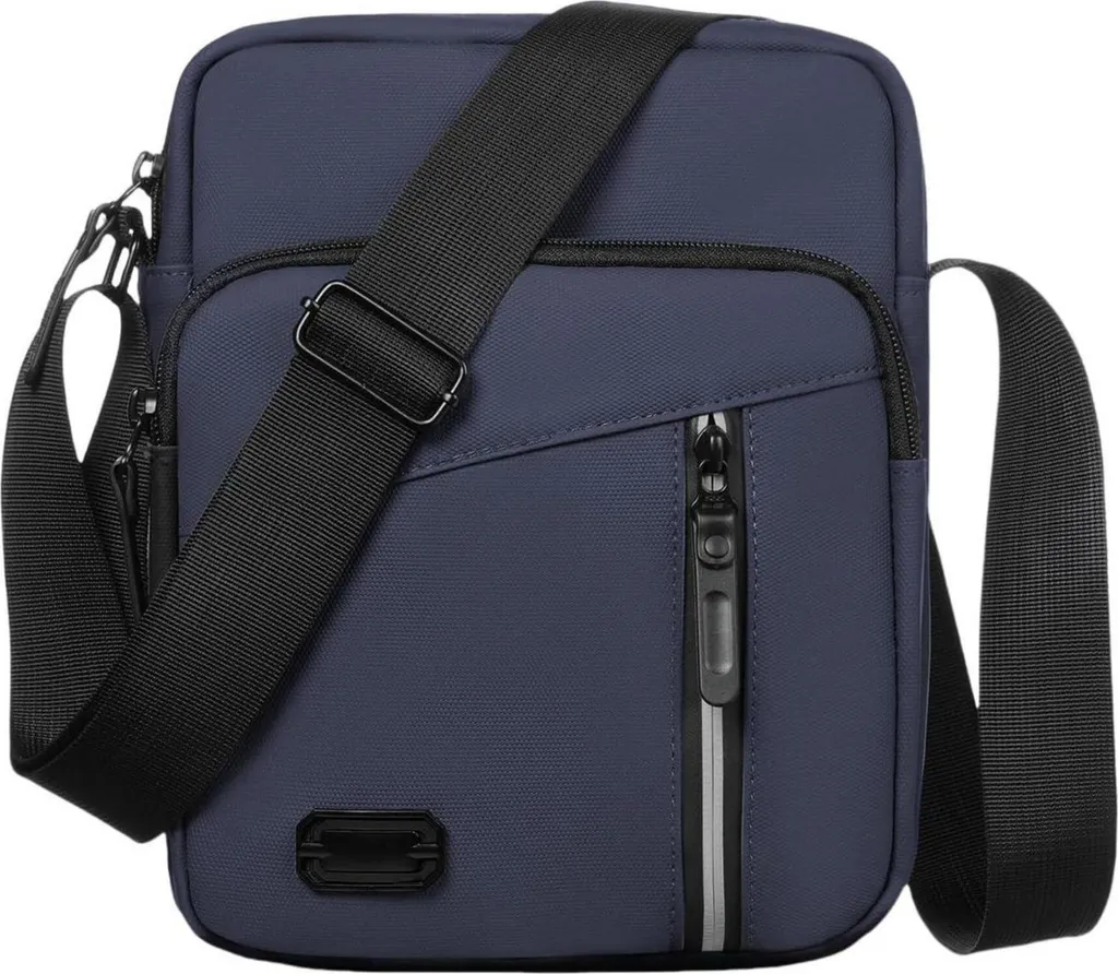 Aucuu Sac à bandoulière Hommes Imperméable - Sac Messenger Noir Business