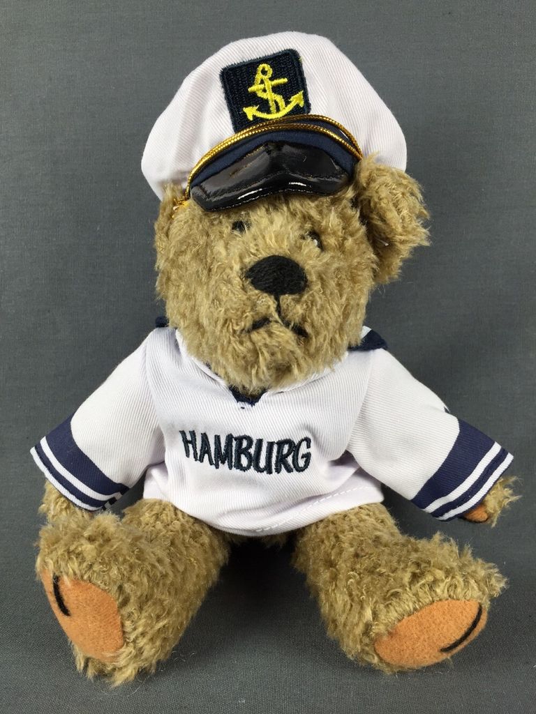 Hamburg Teddy Bär im Matrosenhemd "Hamburg" Kuscheltier Produktbild 