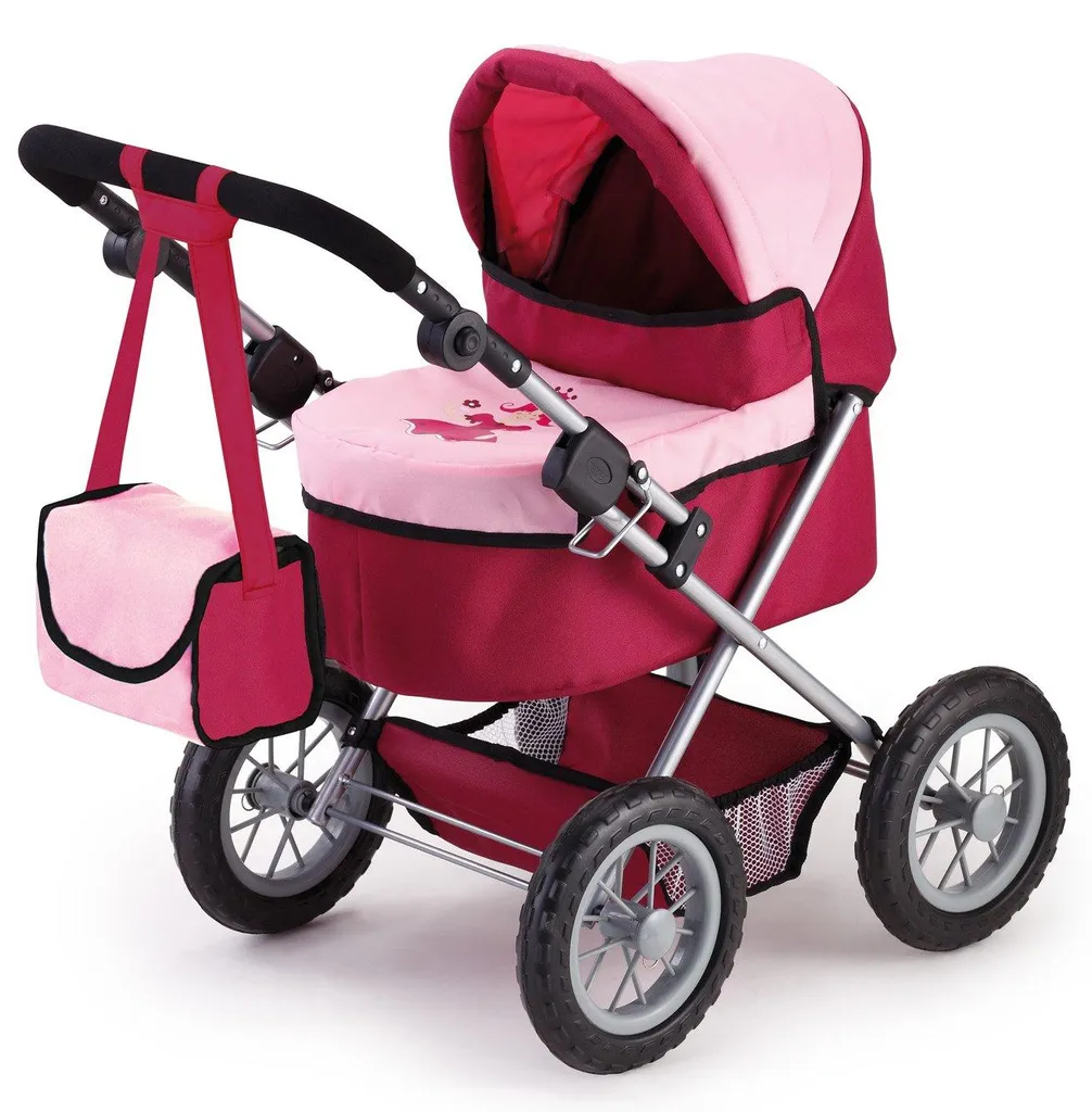 Poussette Poupée Bordeaux et Or Princesse Design 13014AA Bayer Design