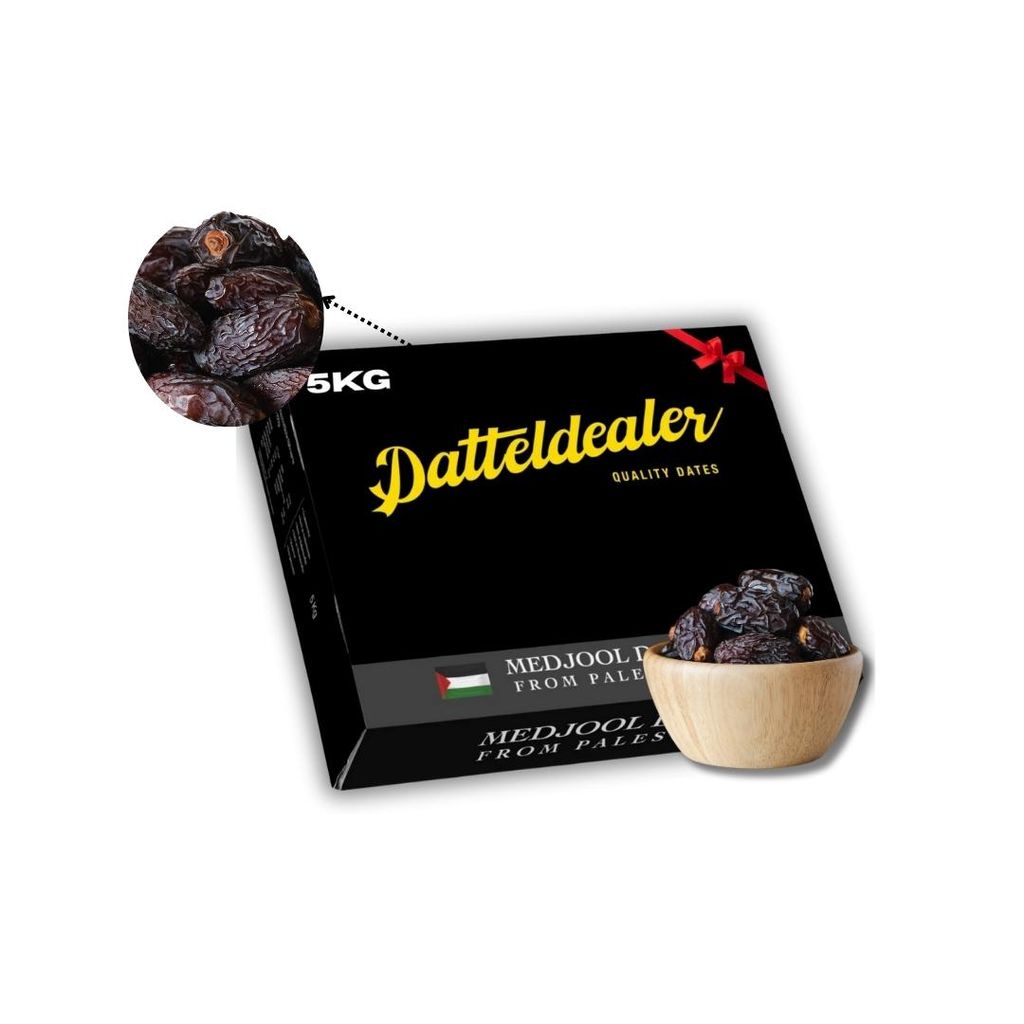 Datteldealer Medjool Datteln – Premium A Qualität – Jumbo & Large – 100% natürliche Datteln aus Palästina – Saftig, frisch, Vegan & Ohne...