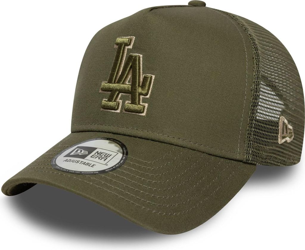 New Era MLB Outline Trucker Cap Los Angeles Dodgers khaki