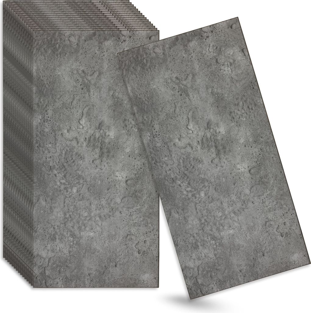 Verdico | 3D Wandpaneele Polystyrol - Grau - 100x50 Cm - 16 Stück - Betonoptik - Deckenpaneele - 8 m2
