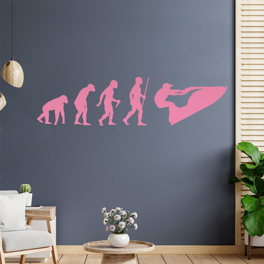 Jet-Ski Jetboot Evolution Wandtattoo Wandaufkleber Wall Sticker - Dekoration, Küche, Wohnzimmer, Schlafzimmer, Badezimmer