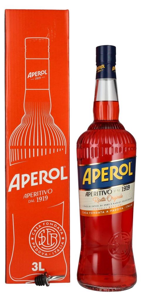 Aperol Aperitivo 11% Vol. 3l en boîte cadeau avec Bec Image du produit 