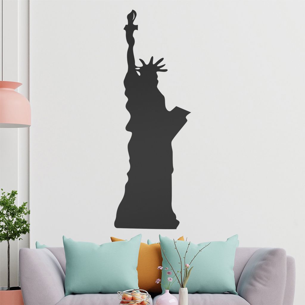 KIWISTAR Freiheitstatue - New York Liberty USA Wandtattoo in 6 Größen - Wandaufkleber Wall Sticker - Dekoration, Küche, Wohnzimmer, Schlafzimmer...