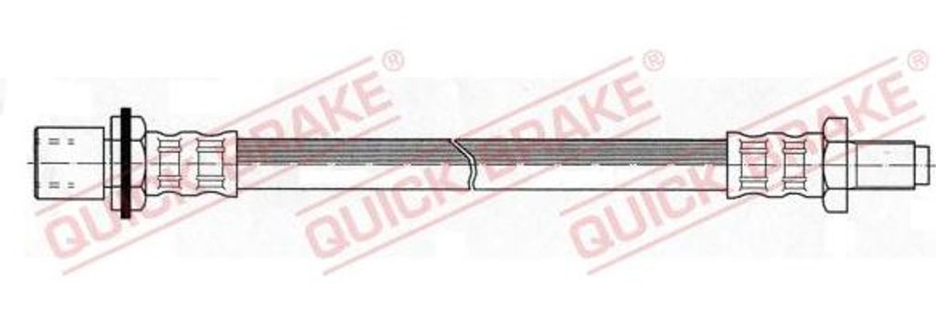 QUICK BRAKE 32.085 Bremsschlauch OE 9094702491 kompatibel mit Hilux, Taro