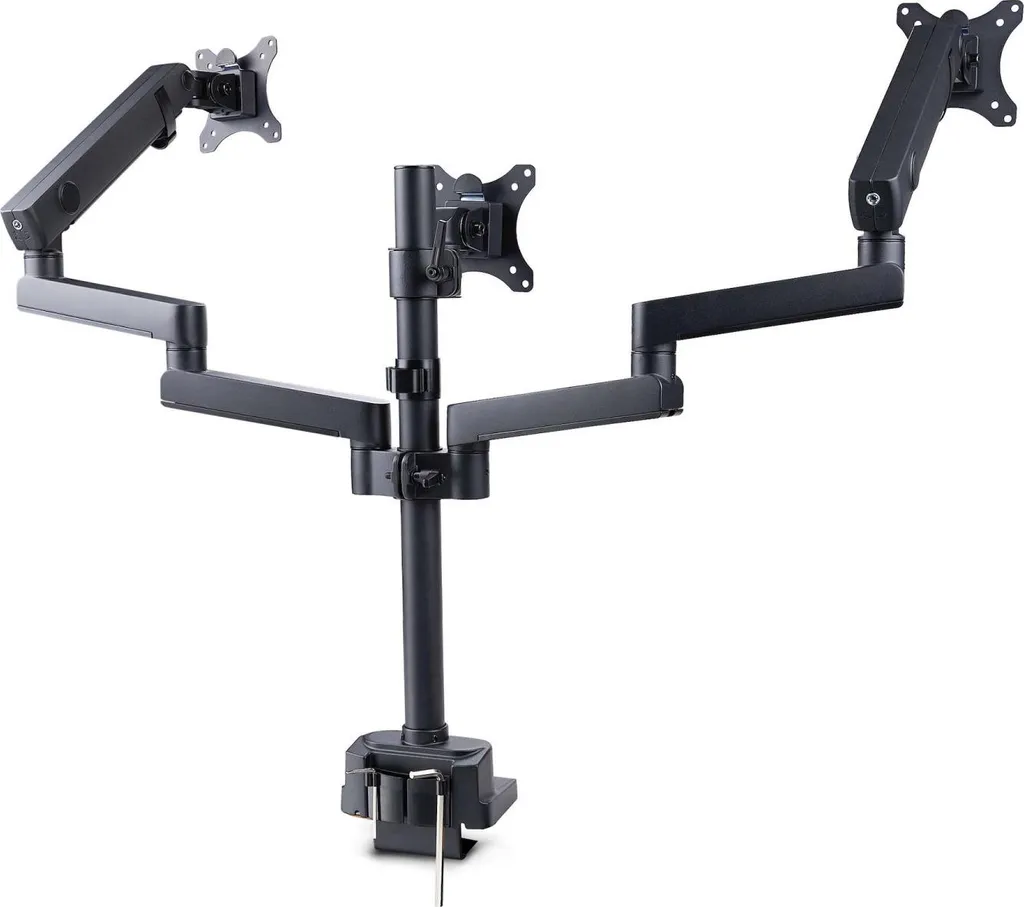 Support 3 Écrans Ergonomique contre le Mal de Dos avec VESA 75 et 100