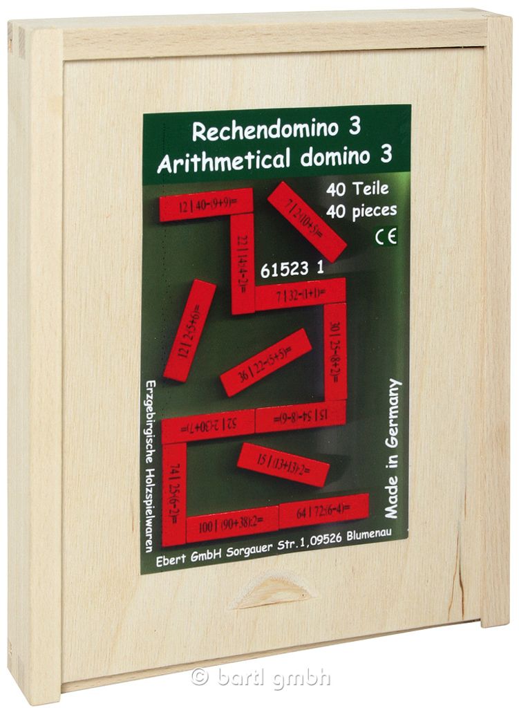 Lernspielzeug Rechendomino III BxHxT 20x16,5x3cm NEU Produktbild 