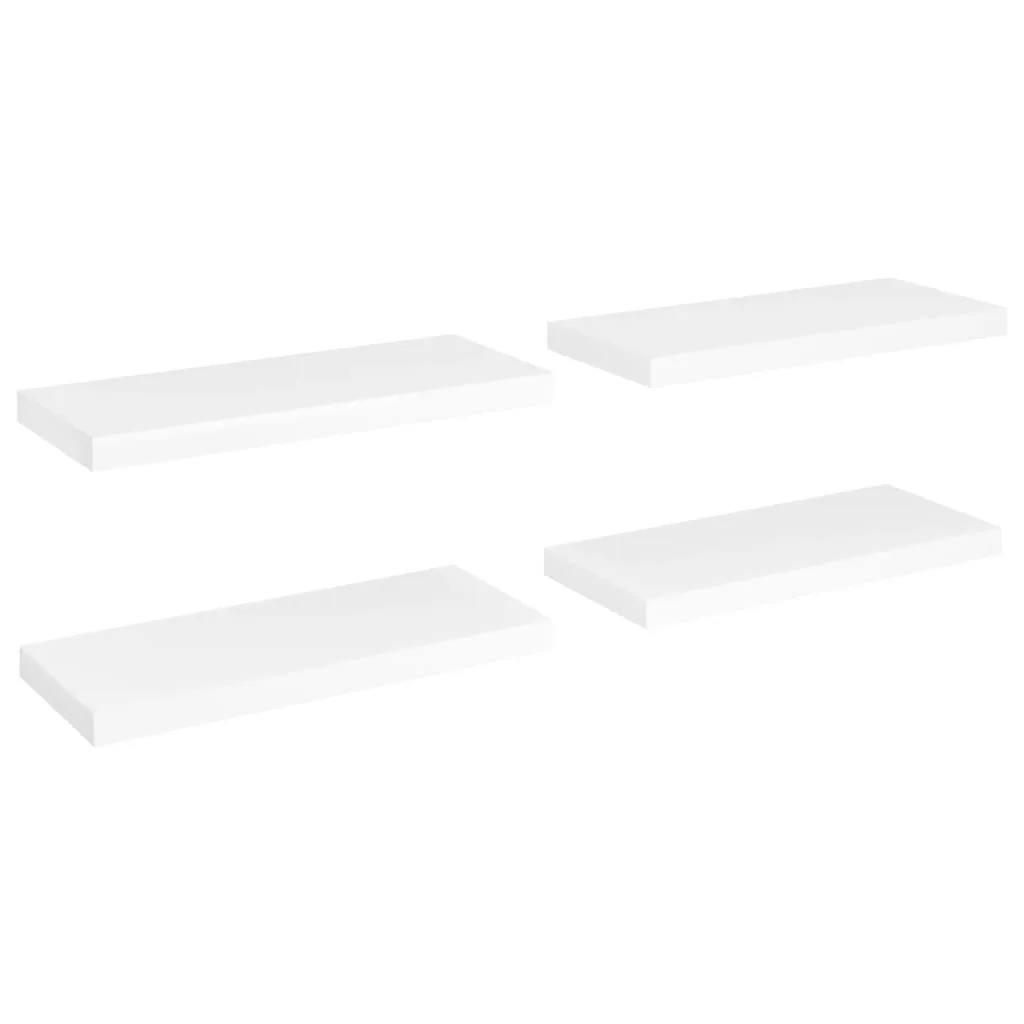 SYFAX™ Scaffali a Parete 4 pz Bianchi 60x23,5x3,8 cm in MDF | Mensole Design