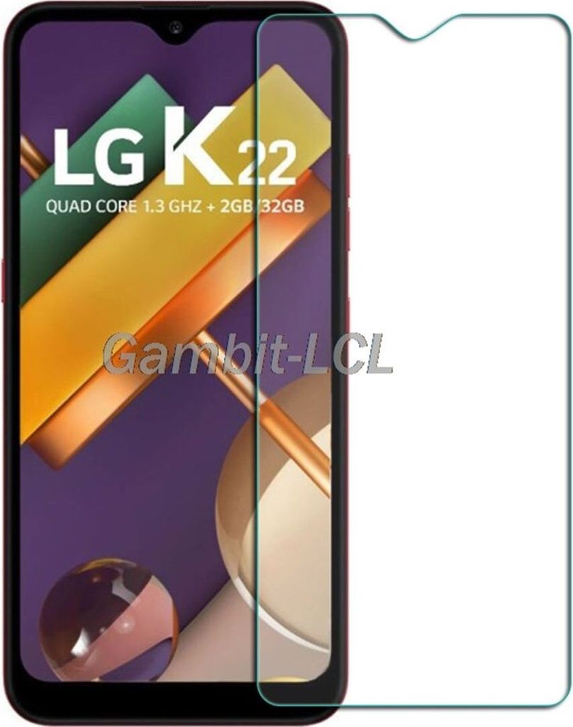 LG K22 Panzer Schutz Display Glas Panzerfolie 9H Echtglas Produktbild 