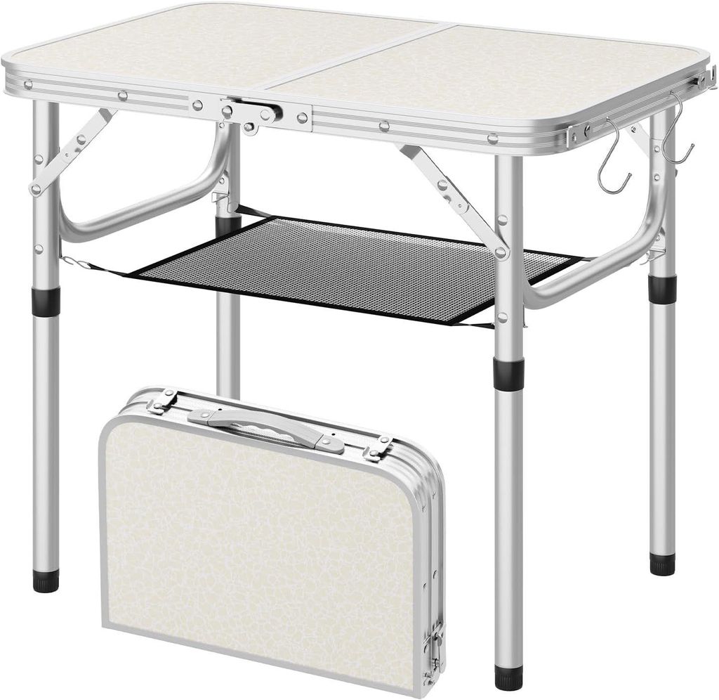 WOLTU Campingtisch Höhenverstellbar, 60x40cm Tischplatte, Produktbild 