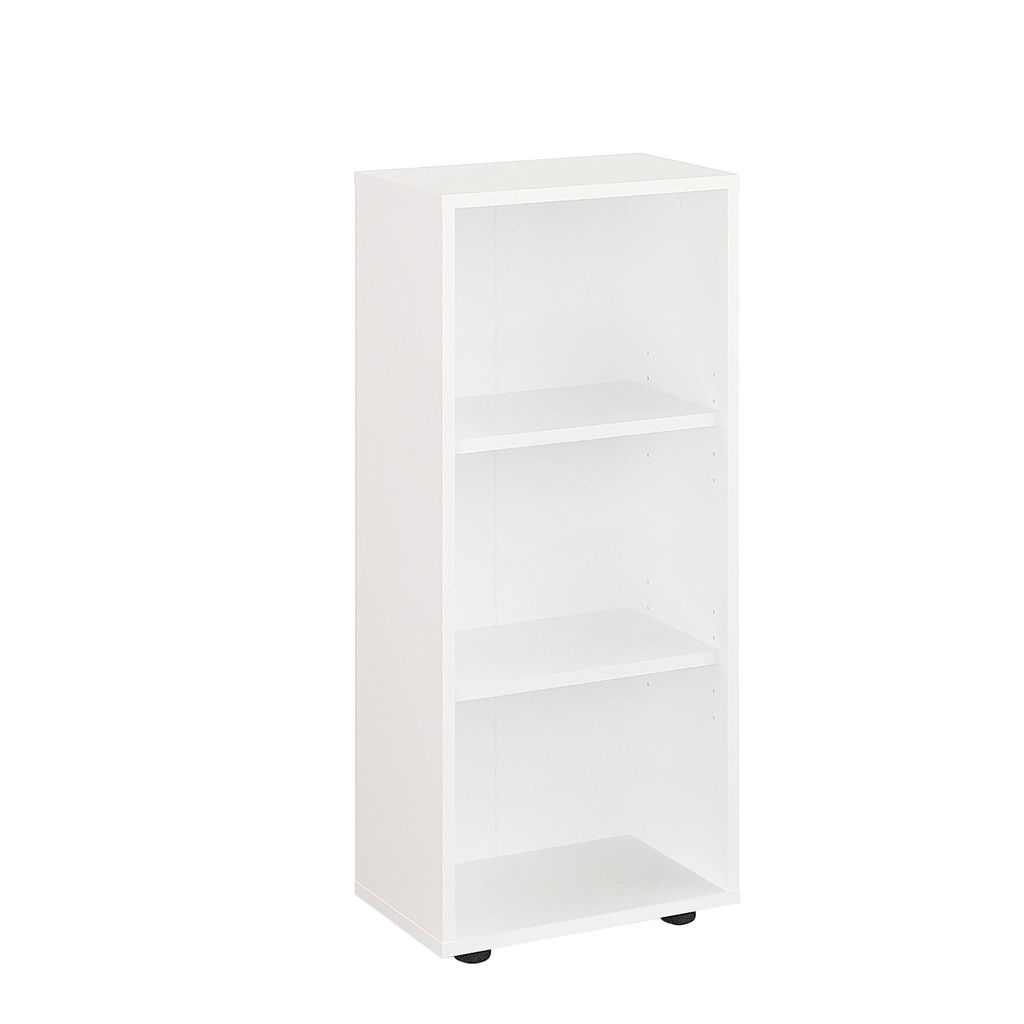 KOMTO Bücherregal Lumo 40 cm breit, weiß, Bücherregal mit 3 Produktbild 