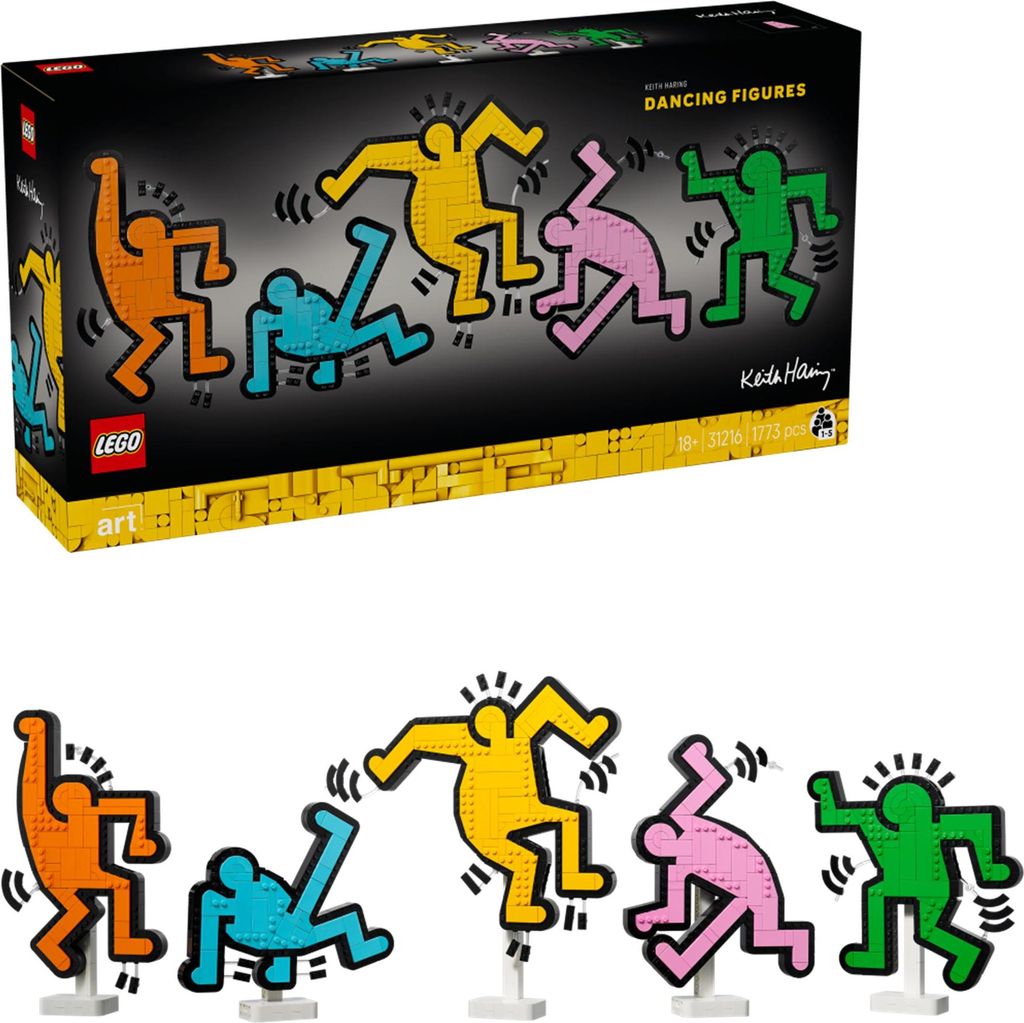 LEGO ART Keith Haring – Tancujúce postavy, Stavebnica, 18 Obrázok produktu 